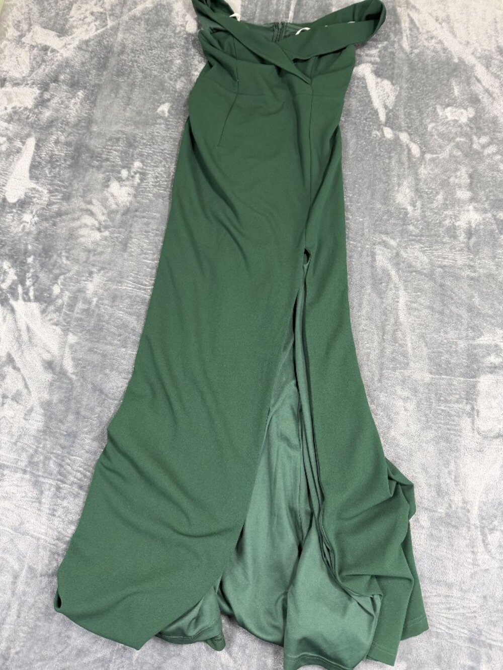 Lulus Womens Green Sweetheart Strapless Long Formal Gown Size M